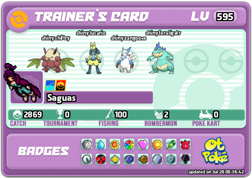 Saguas Card otPokemon.com