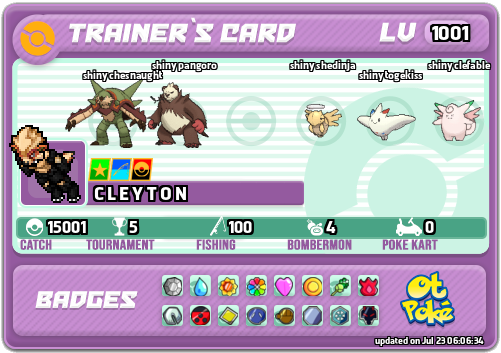 C L E Y T O N Card otPokemon.com