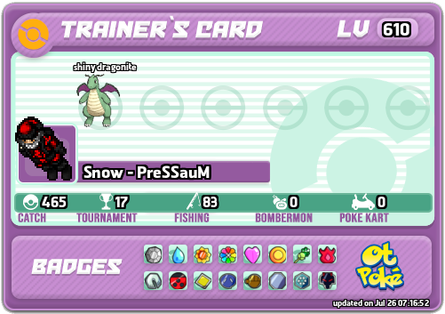 Snow - PreSSauM Card otPokemon.com