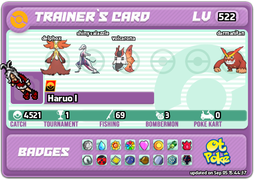 Haruo I Card otPokemon.com