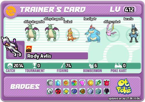 Rody Avlis Card otPokemon.com