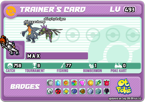 M A X Card otPokemon.com