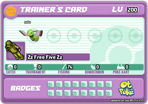 Zz Free Five Zz Card otPokemon.com