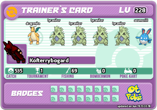 Kofterrybogard Card otPokemon.com