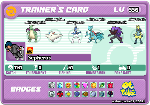 Sepheros Card otPokemon.com