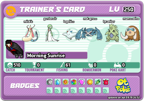 Morning Sunrise Card otPokemon.com