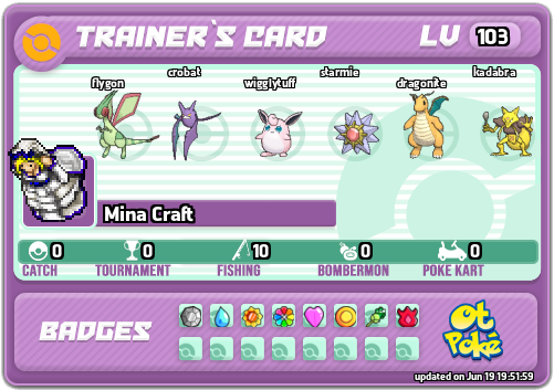 Mina Craft Card otPokemon.com