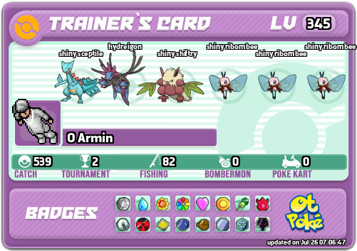 O Armin Card otPokemon.com